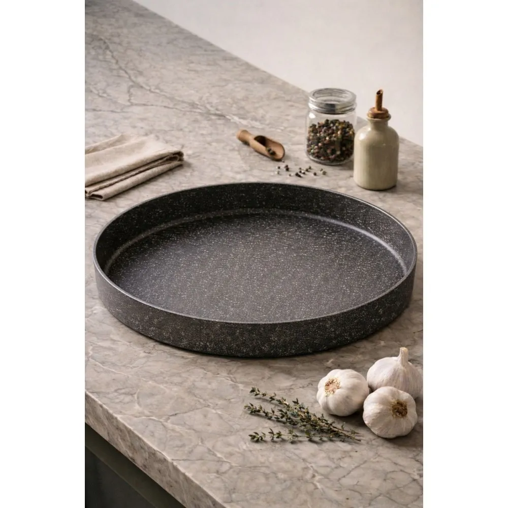Hamarat Granit Fırın Tepsisi 34 cm - Gri
