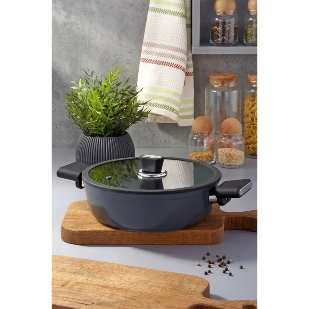 Vista Seramik Kapaklı Basık Pilav ve Karnıyarık Tenceresi 24 cm Vista Seramik Kapaklı Basık Pilav ve Karnıyarık Tenceresi 24 cm