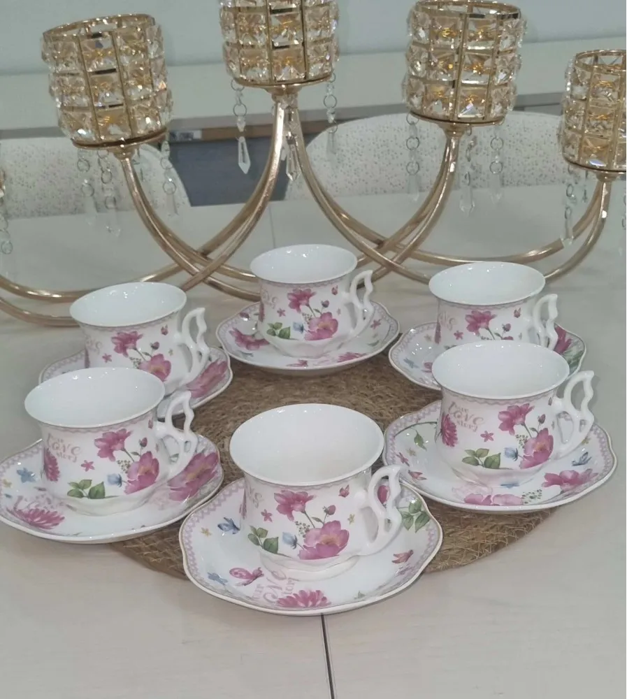 CVS 6 KİŞİLİK 12 PARÇA ÇAY FİNCAN SETİ DN41108