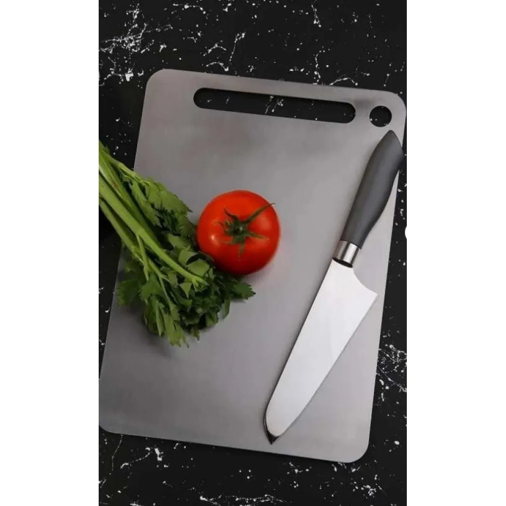 COOKER DN 00137 Paslanmaz Çelik Kesim Panosu Kesme Tahtası 304 Kalite 24x34 cm COOKER DN 00137 Paslanmaz Çelik Kesim Panosu Kesme Tahtası 304 Kalite 24x34 cm