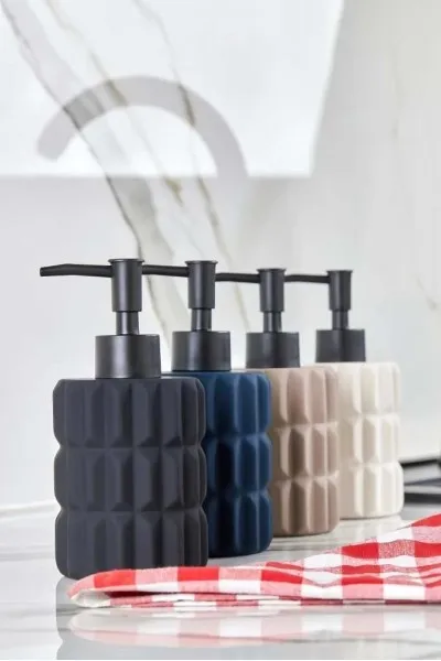 Cooker Porselen Sıvı Sabunluk LACİVERT