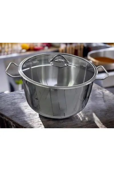 DEFNESARE ÇELİK TENCERE 32 CM DERİN