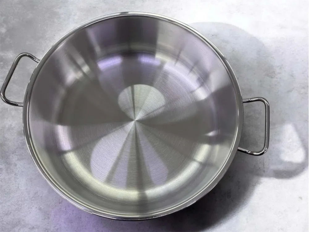 DEFOLU AMBOSS 34 CM BASIK ÇELİK TENCERE