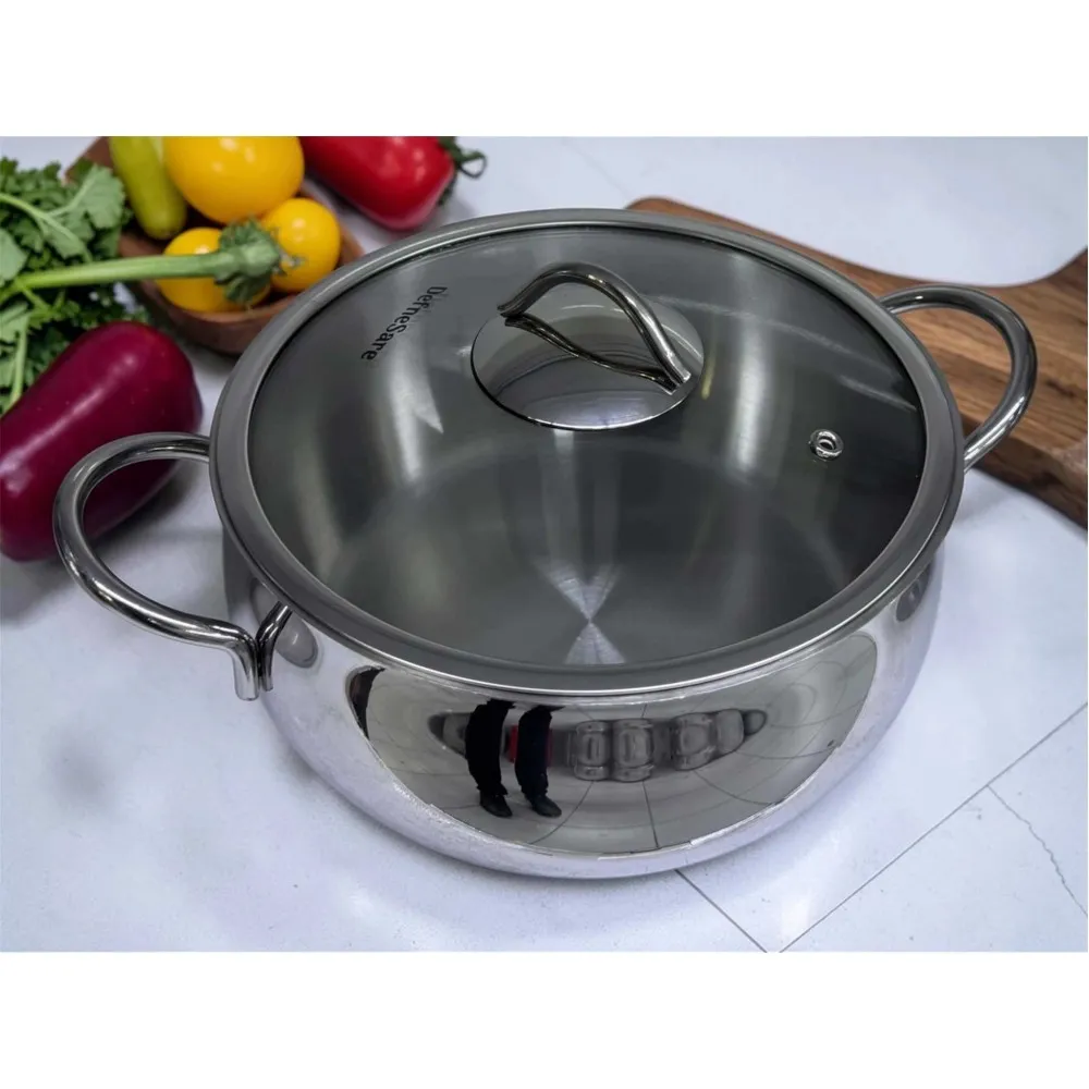 DefneSare ÇELİK 22 CM DERİN TENCERE DefneSare ÇELİK 22 CM DERİN TENCERE