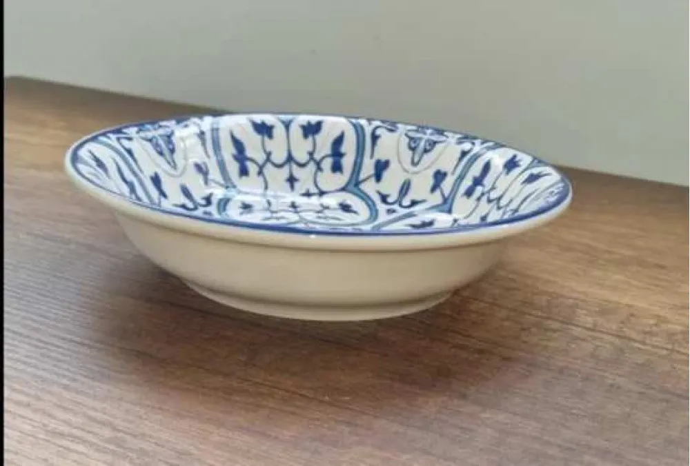 GÜRAL PORSELEN 6 ADET SUJE SERİSİ 19 CM ÇUKUR YEMEK TABAĞI E48