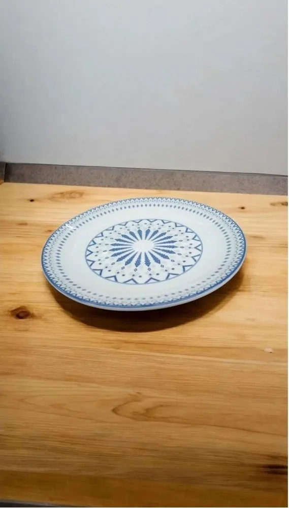 GÜRAL PORSELEN 6 ADET SUJE SERİSİ 25 CM SERVİS  TABAĞI E48