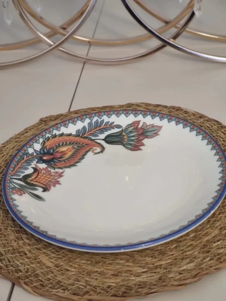 GÜRAL PORSELEN SUJE LALE DESEN 25 CM SERVİS(6 ADET)