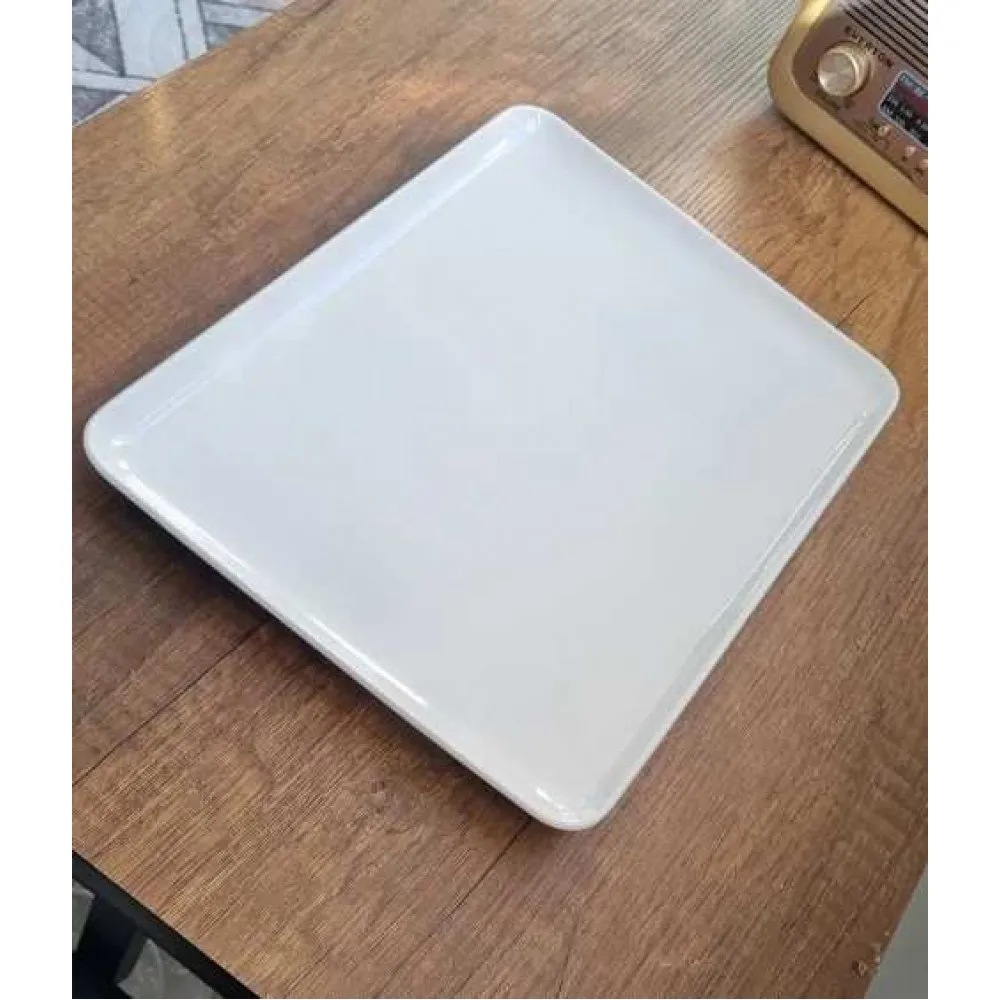 GÜRAL PORSELEN SİDNEY 36 CM KAYIK SUNUM TABAK (KREM) 2 ADET