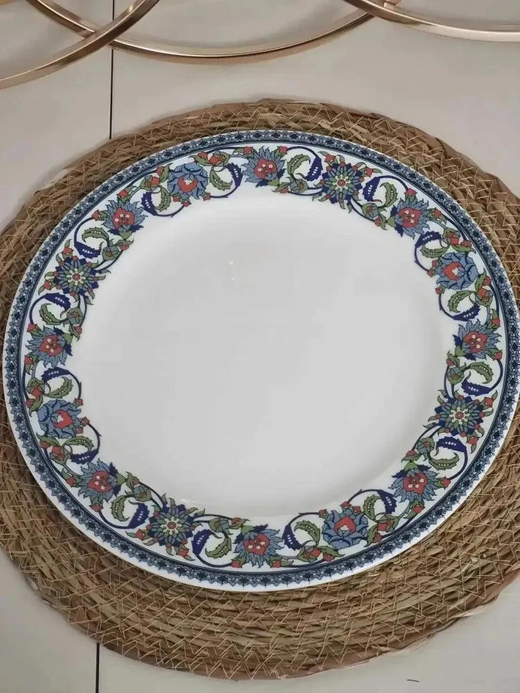GÜRAL PORSELEN TOPKAPI MODELİ 27 CM SERVİS(6 ADET)
