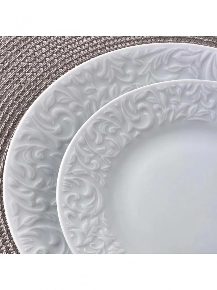 Güral Porselen Bronte 6 Kişilik Yemek Takımı 24 parça(KREM)