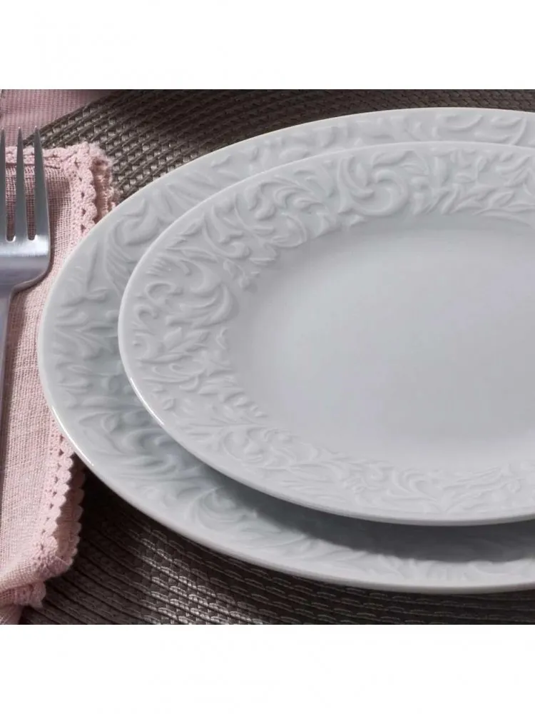 Güral Porselen Bronte 6 Kişilik Yemek Takımı 24 parça(KREM)