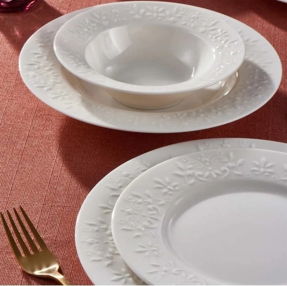 Güral porselen Dilruba 6 kişilik 24 parça set(krem)