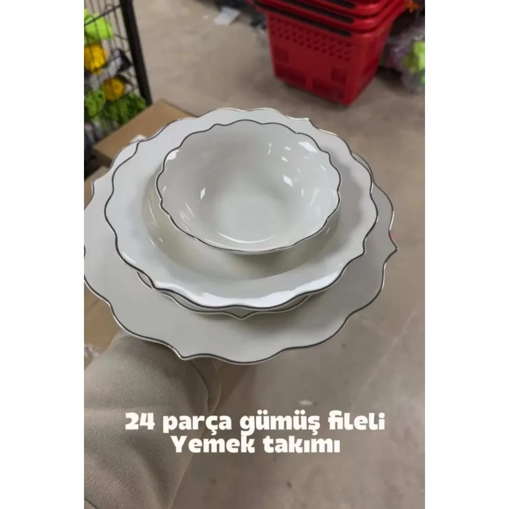 JUVİA 6 KİŞİLİK 24 PARÇA YEMEK TAKIMI JV12767