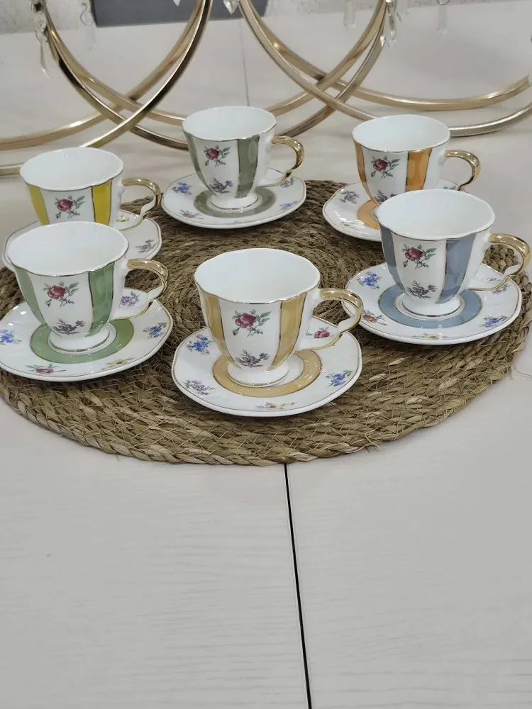 JUVİA 6 kişilik 12 parça kahve fincanı [JV-12797]