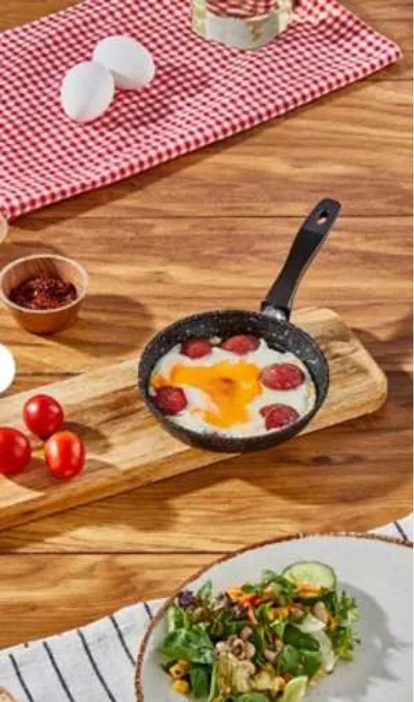 RSS Lav Döküm Mini Sos Tavası 14 CM GRANİT YAPIŞMAZ