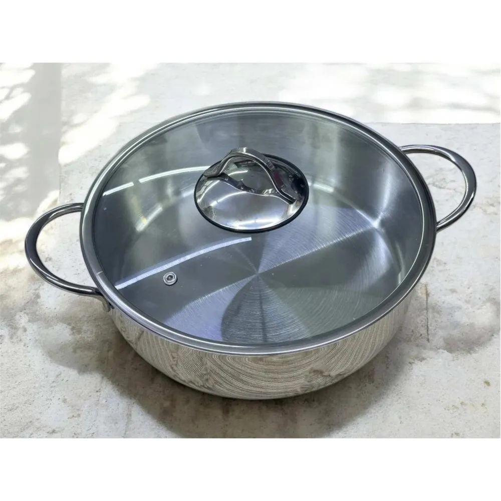 cvs 28 cm basık tencerere 18/10 çelik