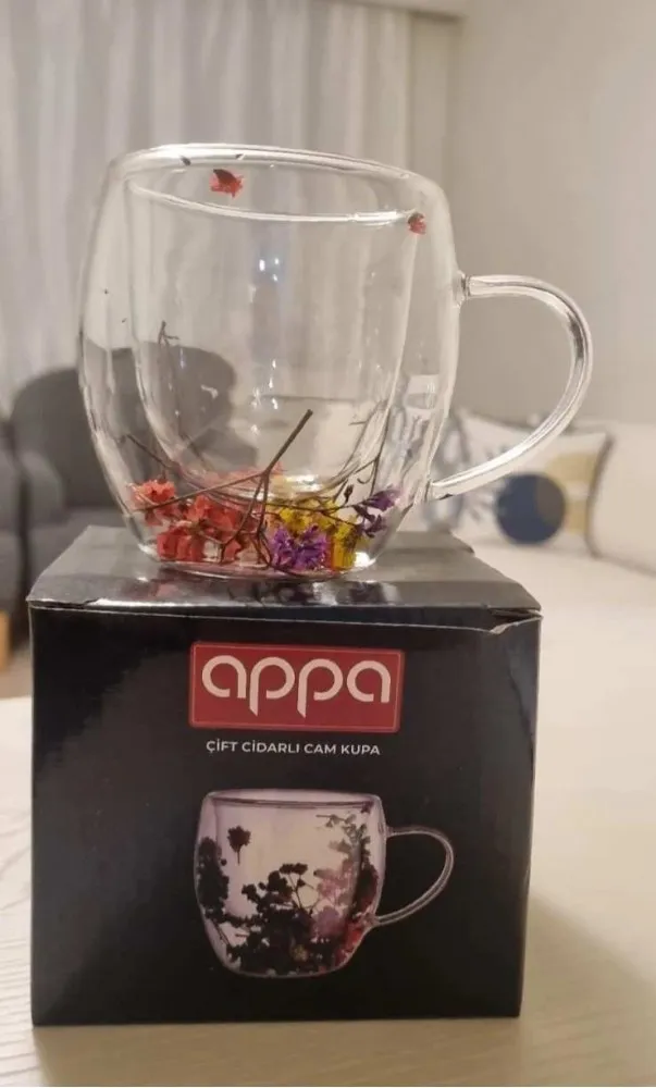ÇİFT ÇİDARLI CAM KUPA APPA-009