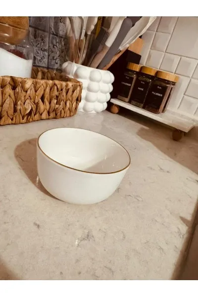 COOKER 6 ADET 10 CM ALTIN YALDIZLI KASE ÇEREZLİK ,KAHVALTILIK, SUNUMLUK